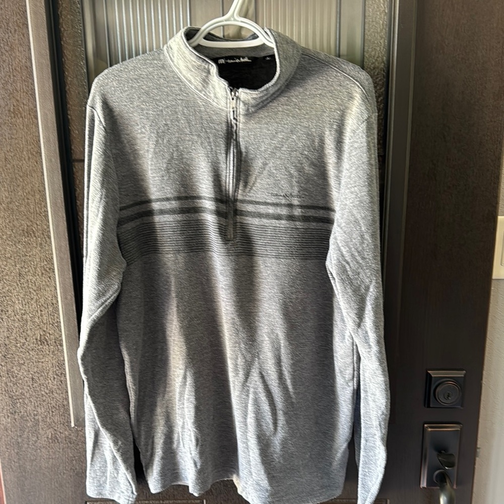 Travis Mathew Gray Zip Up Sweater